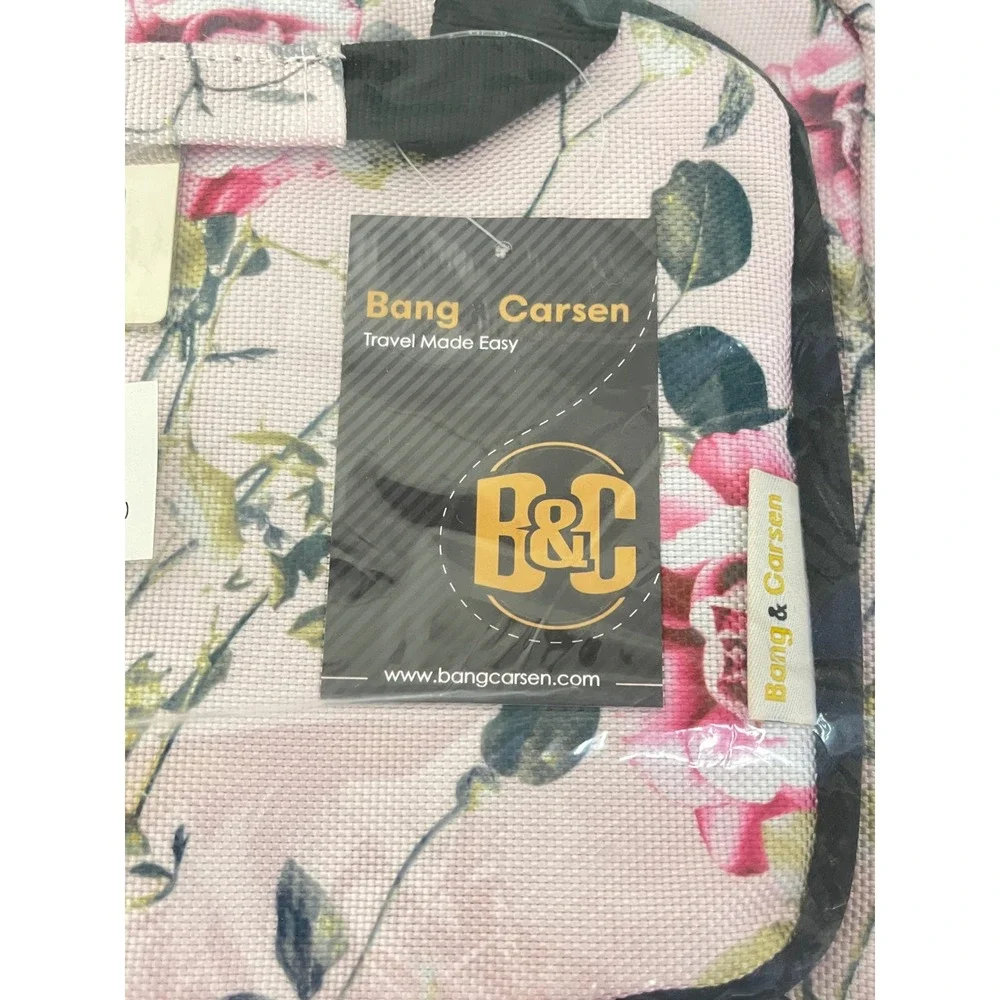 Bang & Carsen Hanging‎ Travel Toiletry Bag Women Large Spring Roses Pink Floral